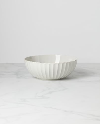 Lenox French Perle Scallop Serving Bowl, 3.60 LB, White - style: Serving Bowl White