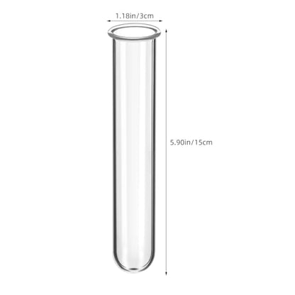 Veemoon 4pcs Plant Propagation Glass Tubes Clear Plants Test Tubes Tiny Hydroponic Planter Vase Decorative Table Terrarium Propagation Station Accessory for Home Office Garden Hydroponic Cuttings