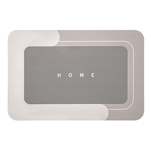 Housego Absorbent Bath Mat, Quick Dry Bath Rug, Non-Slip, 15.7x23.6 Inch, Beige - color: Beige, size: 1 Rectangular Piece (15.7" x 23.6")