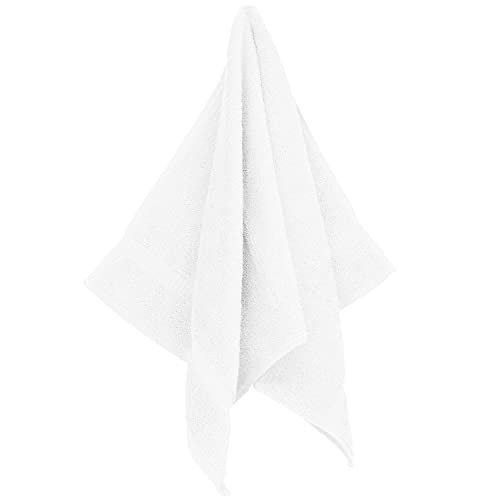 Monogrammed Hand Towel, Personalized Gift, Set of 2- Gold Block Letter Embroidered Towel - Extra Absorbent 100% Turkish Cotton - Soft Terry Finish - Initial S White - color: White & Gold, size: Initial S