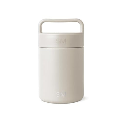 Simple Modern Insulated Food Jar with Handle | 12oz | Beige | Provision Stainless Steel Food Jar, Lunch Container | Leak Proof for Kids, Adults, Smoothie Bowl, Soup | Almond Birch - color: -Almond Birch, size: 12 Ounces