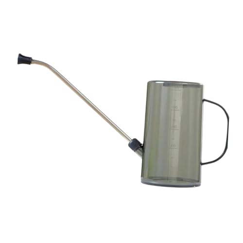 Watering Can, Indoor Long Spout Can, Portable 1L Plant Watering Device, Long Spout Can for Patio, Flowers, Office Indoor, Gray