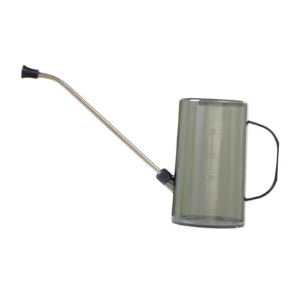 Watering Can, Indoor Long Spout Can, Portable 1L Plant Watering Device, Long Spout Can for Patio, Flowers, Office Indoor, Gray