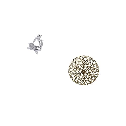 Abstract Reader Figurine Resin Metal Human Sculpture Wall Hanging Art Office Shelf Decor Collector Piece Suitable for Living Room Bedroom Cafe Restaur