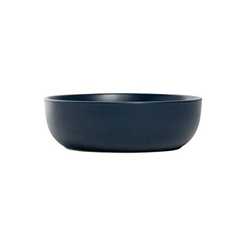 10 Strawberry Street Wazee Matte Coupe Dinnerware, Bowl, Dark Blue, Set of 6 - color: Midnight Blue, size: 7.5" Dinner Bowl, style: Dinner Bowl