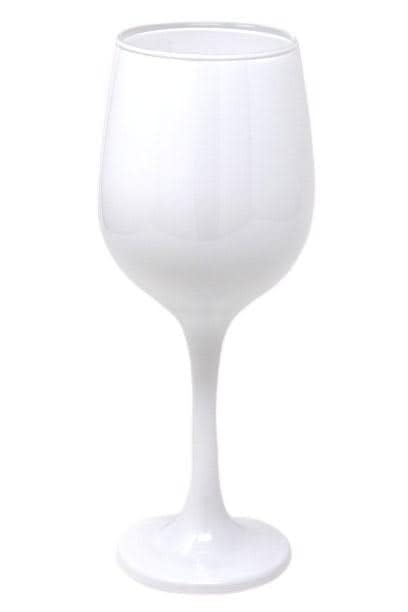 Vikko Decor White Wine Glasses: 11 Oz Fancy Stemware - Thick & Durable - Dishwasher Safe - Great For Wine Tasting - Set Of 12 Decorative Goblets - color: White