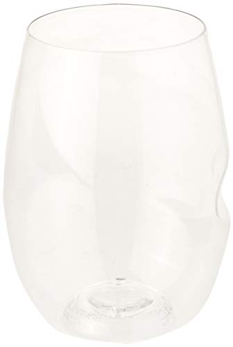 GOVINO Unbreakable Plastic Wine Glasses - Stemless Shatterproof Tritan Glassware, Fancy Cups That Look Like Glass, 16oz, Set of 4 - size: 4 Count (16 oz)