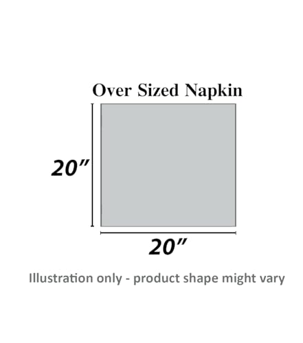Urban Villa Hemstitch Cloth Dinner Napkins Cotton 20”x20” (Set of 6)-White - color: 002 White - Hemstitch, size: 20" x 20" (Set of 6)