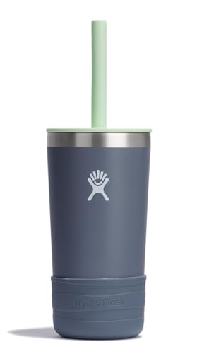 Hydro Flask Kids 12 Oz Tumbler with Lid and Straw for School - Insulated Stainless Steel in Koala Gray - color: Koala