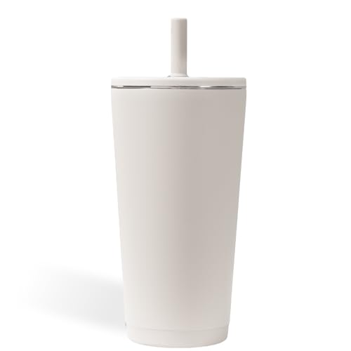 HydroJug Everyday Tumbler 20 oz, Ceramic-Lined Straw Cup, Linen - color: Linen, size: 20 Ounces