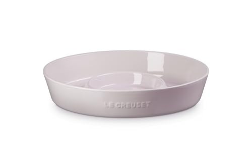 Le Creuset Stoneware Signature Oval Chip and Dip Platter, 13", Shallot - color: Shallot