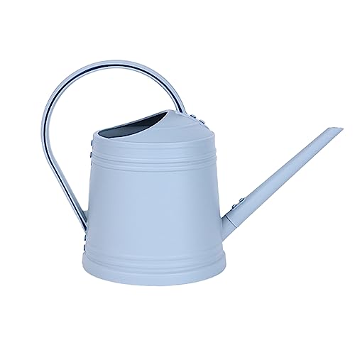 Plant Watering Can, 1 Gallon Decorative Lightweight Small Water Can for Plants with Long Spout and Handle,Durable Plastic Modern Indoor Watering Cans for House Plants for Gardening Succulents - color: Blue