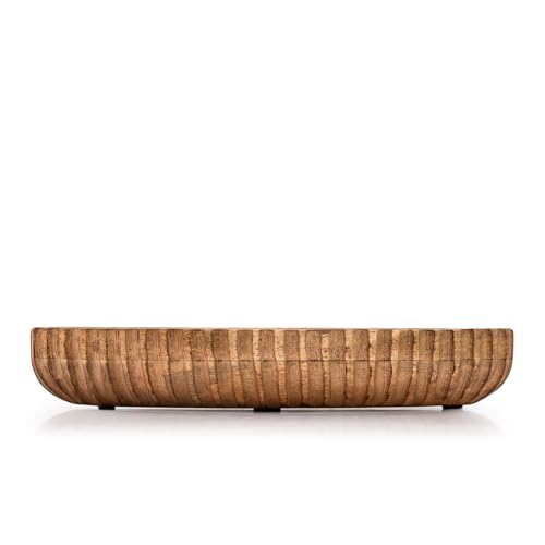 Decorative Bowls Mango Wood Home Decor Home Decorative Centerpiece Centerpiece Bowl for Table (14" x 6" x 2.25")