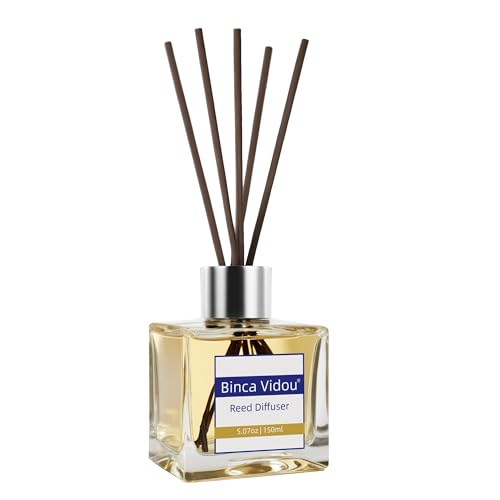 Reed Diffuser Set, Bergamot Vanilla Lavender and Jasmine Scented Oil Reed Diffusers for Bedroom Living Room Office, Giftable & Stress Relief 150 ml/5.07 oz - color: Mixed Fruity & Floral