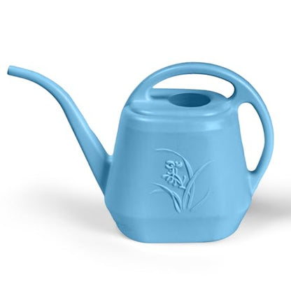 ZXJ Plant Watering Can - for Indoor and Outdoor Home Garden Plants - with Long Spout - Skye Blue - 1/2 Gallon - color: Skyblue