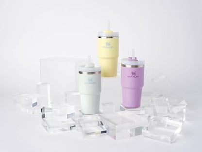 STANLEY Quencher H2.0 Flow State Tumbler, 20 oz, Lilac | Straw and 3-Position Lid | Cup Holder Compatible for Travel | Insulated Stainless Steel Cup | BPA-Free - color: Lilac, style: Classic