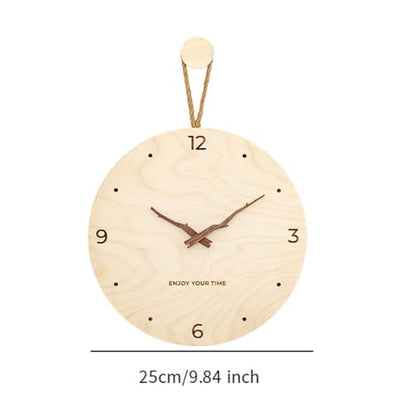 Hanging Wall Art Wall Clock Metal Wall Decor Metal Wall Art Iron and Wood Decorative Pendant Flower Leaf Carved Rustic Style Suitable for Living Room