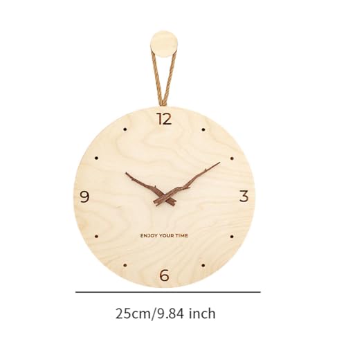Hanging Wall Wall Decor Pendant Wall Clock Decorative Stylish Leaf Iron Wood Features Suitable for Hotel Wedding Party Gift