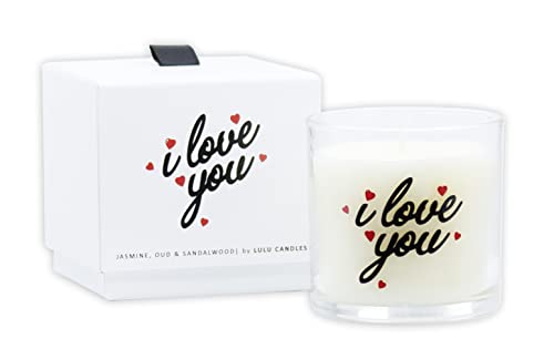 Lulu Candles | Jasmine, Oud & Sandalwood | Luxury Scented Soy Jar Candle | Hand Poured in The USA | Highly Scented & Long Lasting (6 Oz. Gift Box) - size: 6 Oz. Gift Box