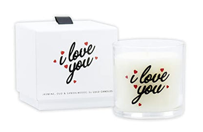 Lulu Candles | Jasmine, Oud & Sandalwood | Luxury Scented Soy Jar Candle | Hand Poured in The USA | Highly Scented & Long Lasting (6 Oz. Gift Box) - size: 6 Oz. Gift Box