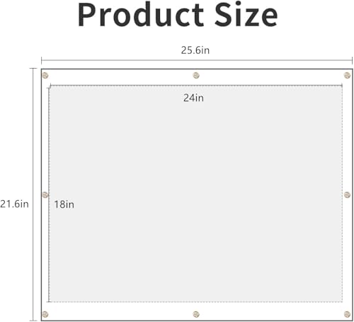 Kalami 18x24 Acrylic Wall Mount Picture Frame Self Adhesive | No Drill Holes Floating Frameless Clear Photo Frame for Poster Art Display with Sliver Screws - size: 18 x 24 in