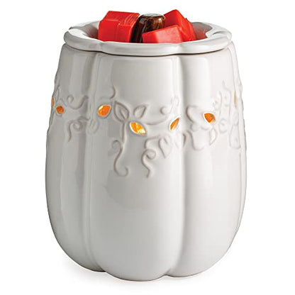 Candle Warmers Etc. Illumination Fragrance Warmer- Light-Up Warmer for Warming Scented Candle Wax Melts and Tarts or to Freshen Room, White Pumpkin - size: White Pumpkin