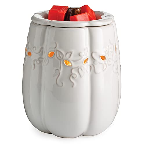 Candle Warmers Etc. Illumination Fragrance Warmer- Light-Up Warmer for Warming Scented Candle Wax Melts and Tarts or to Freshen Room, White Pumpkin - size: White Pumpkin
