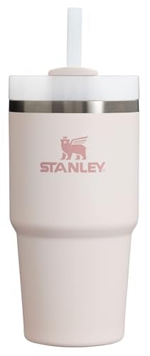 STANLEY Quencher H2.0 Flow State Tumbler, 20 oz, Rose Quartz 2.0 | Straw and 3-Position Lid | Cup Holder Compatible for Travel | Insulated Stainless Steel Cup | BPA-Free - color: Rose Quartz 2.0, style: Classic