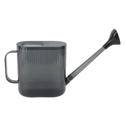 Indoor Watering Can 1.8L | Long Spout for Deep Root Watering/Prevents Splashing | Sturdy PP Flower Water Can for Garden & Houseplants (Gray) - color: Gray