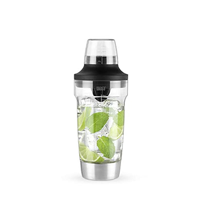 Host All in One Cocktail Shaker Set with Measurements, Reamer, Bottle Opener, Strainer and Jigger for Cold Brew Cocktails, Home Bar, Bartending, Camping, Picnic, Outdoor Party, On the Go, 18 oz - style: All in One Shaker