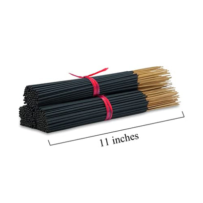 Lemon Eucalyptus Incense Sticks 11" - 1 Bundle 85 to 100 Sticks - Smooth and Clean Long Burn Time, 45 to 60 Minutes. (Pack of 2) - size: 185 Grams - 85 to 100 Sticks (Pack of 2)