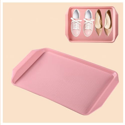 Boot Trays for Entryway 3 Pack Boot Mats for Entryway Shoe Drip Tray for Garden, Bedroom, Entrance Area, Garage Shoe Mat,Pink - color: Pink