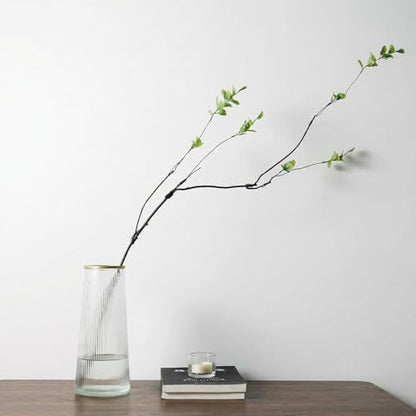 4 Pcs Artificial Greenery Stems Faux Branches for Vase, 37.4 Inch Artificial Eucalyptus Stems for Vase Filler Faux Plants Indoor for Centerpieces Home Decor