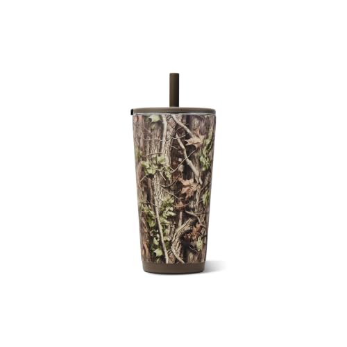 HydroJug Everyday Tumbler 20 oz, Ceramic-Lined Straw Cup, Woodland | Vacuum insulated stainless steel, flexible straw, soft-touch lid, spill-free, cup holder fit, BPA-free, hot & cold drinks - color: Woodland, size: 20 Ounces