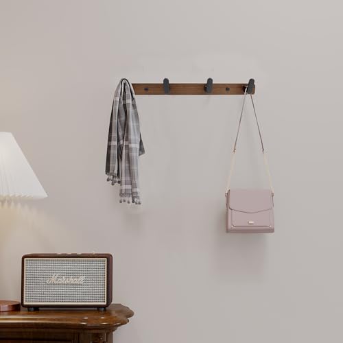 Coat Rack Wall Mount,Wooden Wall Hooks,Wall Hooks for Coats,Modern Towel Hooks,Entryway Bathroom Clothes Hooks for Hanging Heavy Duty Decorative