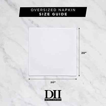 DII Variegated Tabletop Collection, Napkin Set, 20x20, Spice, 6 Piece - color: Spice, size: 20" x 20" (Set of 6)