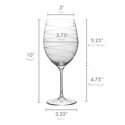 Mikasa Cheers Bordeaux Wine Glass, Set of 4, 24 Ounce, Clear - style: Bordeaux Red Wine