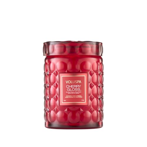 VOLUSPA Cherry Gloss 18 oz Scented Coconut Wax Candle for Home Fragrance - color: 20 - Cherry Gloss