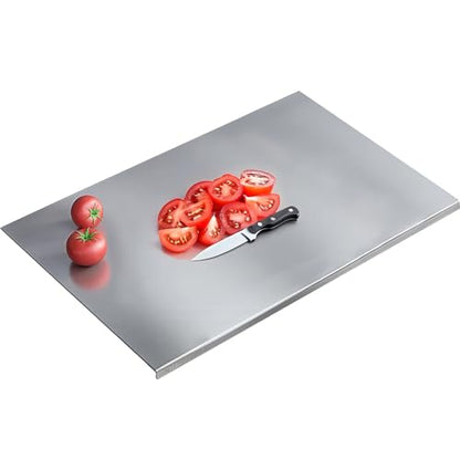 304 Stainless Steel Cutting Board – Stainless Steel Kitchen Chopping Boards Non-Slip, Dishwasher Safe – Ideal for Meat, Vegetables, Fruits, Bread & Baking – Commercial & Home Use (31.5 * 19.6in) - size: 31.5"L x 19.6"W
