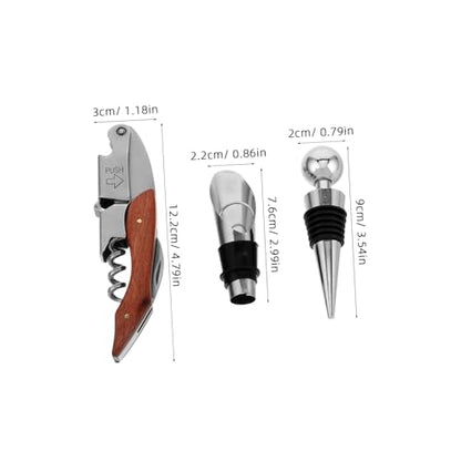 ABOOFAN Stainless Steel Wine Accessory Set Unique Bottle Opener Decorative Opener Wine Tools Kit Golf Set