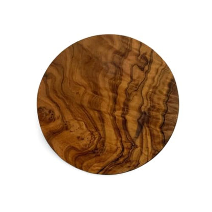 Handmade Olive Wood Salt and Pepper Keeper with Magnetic Swivel Lid – Rustic Wooden Salt Cellar for Kitchen Storage.