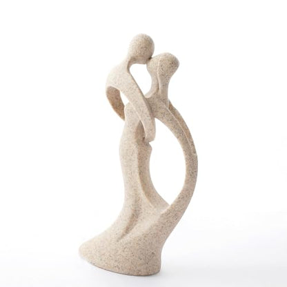 Modern Abstract Couple Statue, Kissing Lovers Sculpture Figurine for Home Decor Living Room Bedroom Bookshelf Office, Gift for Wedding Anniversaries, Love Decor Ornament for Couple Valentines - style: Style A
