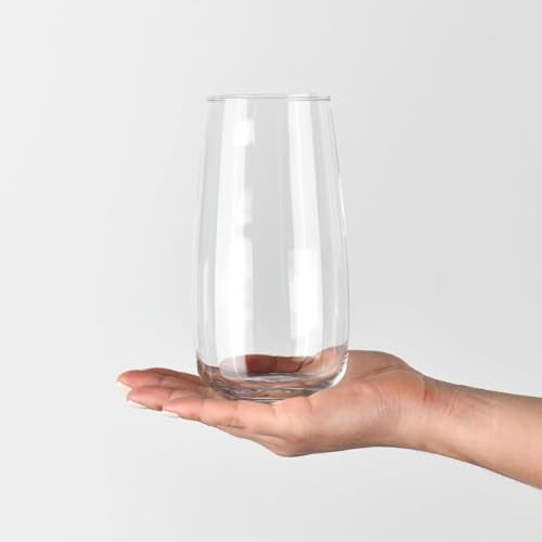 KROSNO Water Glasses Set of 6, 23.7 oz, Modern Collection | Drinking Glasses, Lead-Free Crystal Glassware, Juice Glasses, Water Glass Set, Dishwasher Safe, Made in Europe - size: 21 fl oz (Set of 6)