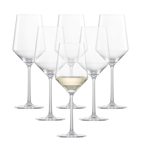 Zwiesel Glas Pure Sauvignon Blanc White Wine Glass (Set of 6), Graceful Wine Glasses for White Wine, Dishwasher-Safe Tritan Crystal Glasses, Made in Germany (14 Ounce)