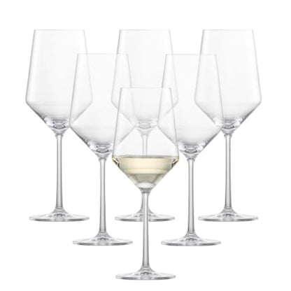 Zwiesel Glas Pure Sauvignon Blanc White Wine Glass (Set of 6), Graceful Wine Glasses for White Wine, Dishwasher-Safe Tritan Crystal Glasses, Made in Germany (14 Ounce)