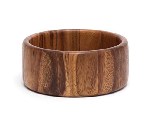 Lipper International Acacia Straight-Side Serving Bowl for Fruits or Salads, Small, 6" Diameter x 2.5" Height, Single Bowl, 29.59 fluid ounces - size: Small, style: Contemporary