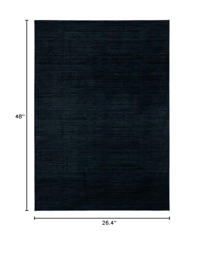SAFAVIEH Vision Collection Accent Rug - 2'2" x 4', Black, Modern Ombre Design, Non-Shedding & Easy to Clean, Ideal for Entryway, Foyer, Bedroom (VSN606Z) - color: Black, size: 2'2" x 4' (Rectangular)
