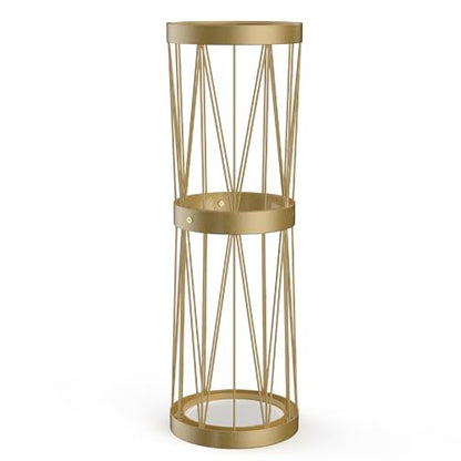 Mango Steam Pluvian Soakstone Umbrella Holder (Tall, Gold) - color: Gold, size: Tall Round