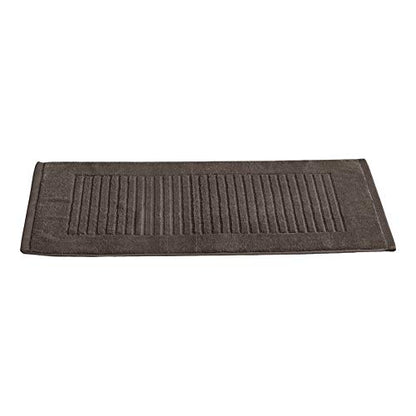 CTT - 2 Piece Bathroom Rugs Set, 100% Cotton Bath Mats, Comfy & Highly Absorbent Bathroom Floor Mats, Machine Washable | 20"x32" (Chocolate) - color: Chocolate
