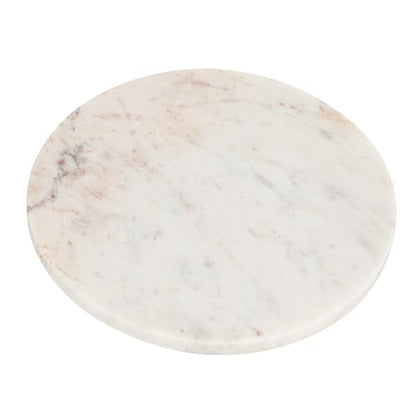 Round White Marble Cutting Board - color: White, size: 11"L x 11"W